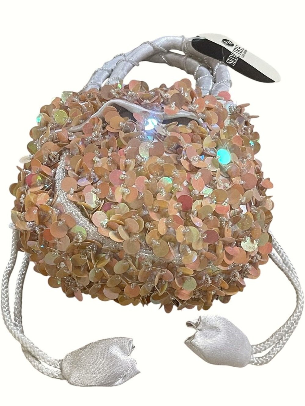 Seduire Classic Fashion Sequin Evening Bag Iridescent Mini Purse Made Korea Y2K - Picture 7 of 8